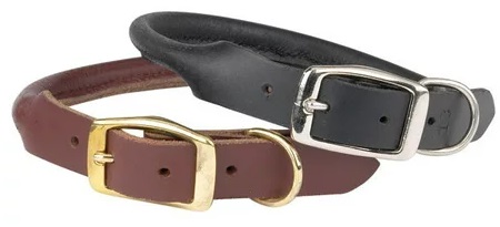 [721343280255] Casual Canine Rolled Leather Dog Collar, 10 to 12-Inch, Brown