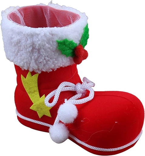 [123456700125] Christmas Decorations Boot Red - L