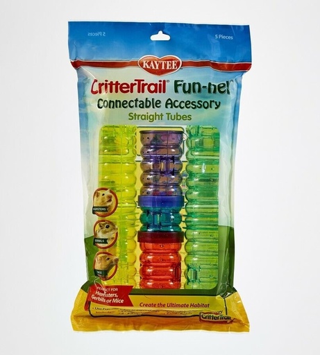 [045125605723] Kaytee CritterTrail Funnels Straight Tubes 9&quot;