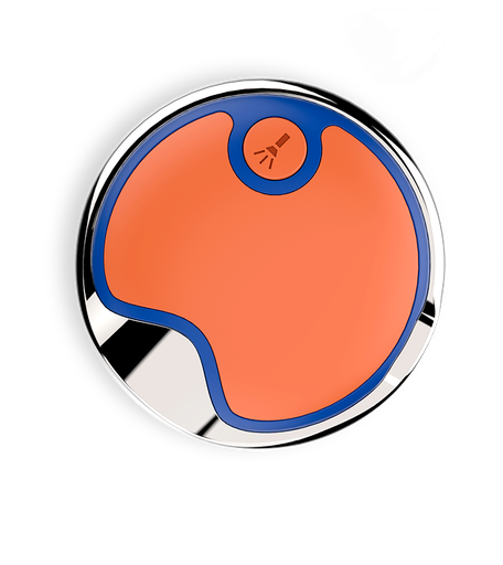 [843775107297] Dogness Round LED Light  26x16.5x12cm Orange