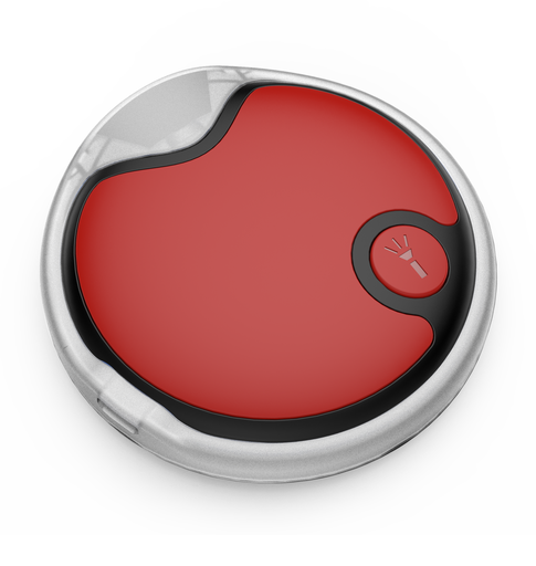 [843775107327] Dogness Round LED Light  26x16.5x12cm Red