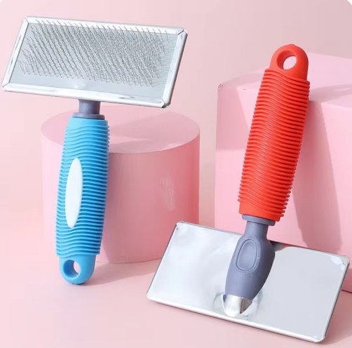 [635934609106] Essential Grooming Tools Slicker Brush Pink(L)