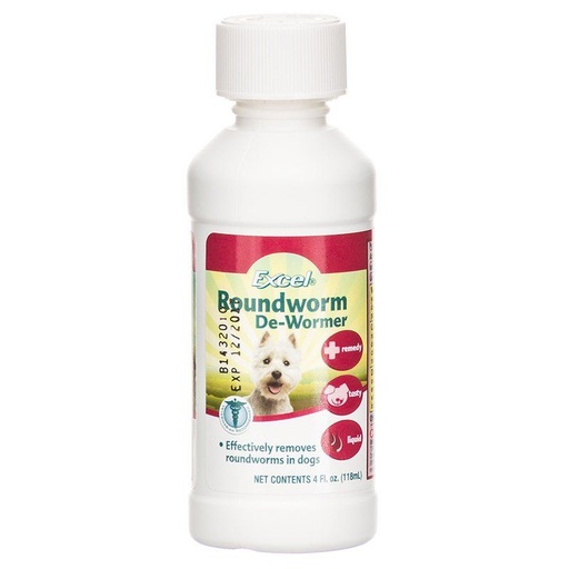 [26851007159] Excel Roundworm De Wormer For Dog 118ml