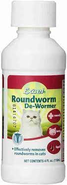 [26851780212] Excel Roundworm De-wormer Cat 118ml