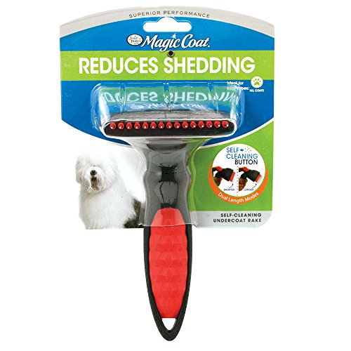 [045663971236] Four Paws Magic Coat Redeces Shedding Self- Cleaning  Undercoat Rake