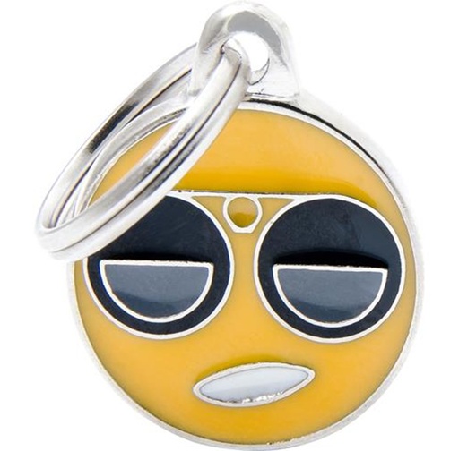 [8055960256440] My Family Charms ID Tag - Emoticon Cool