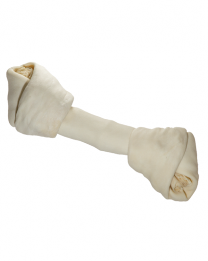 [6359346126702] Pets.Love.Earth Knotted Rawhide Bone 12&quot;