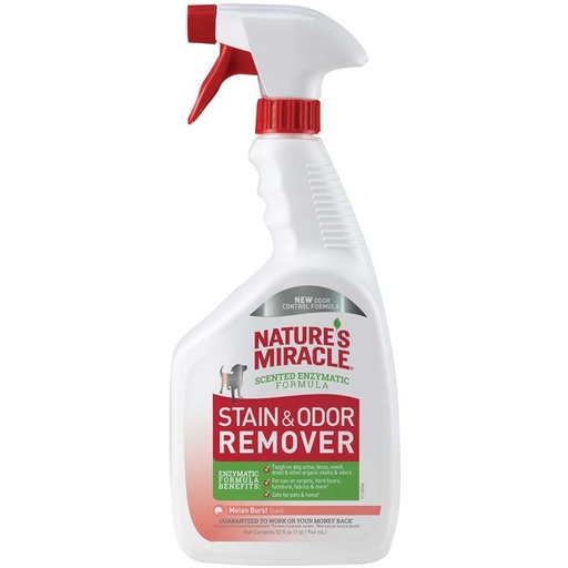 [018065969668] Nature's Miracle Stain and Odor Remover For Dog Melon Burst Scent 946 ml