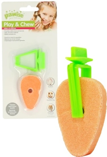 [8886467591334] Pawise Carrot Toy/Clip
