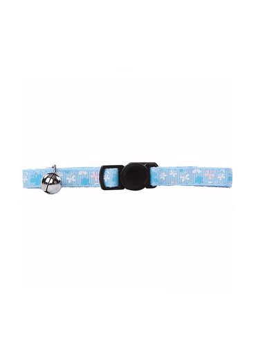 [8886467580185] Pawise Cat Collar Blue, Butterfly