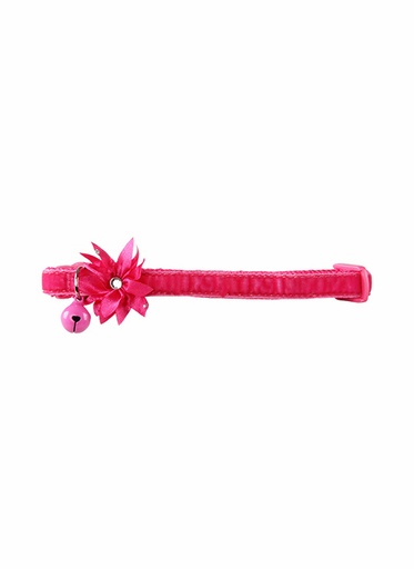 [8886467580253] Pawise Flower Cat Collar, Pink