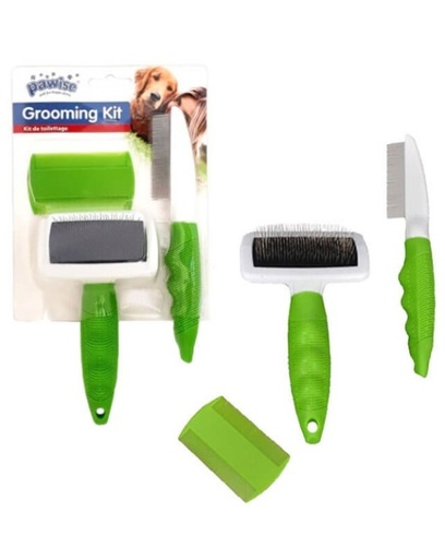 [8886467514876] Pawise Pet Brush &amp; Comb Set