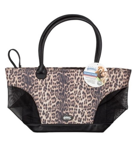 [8886467524929] Pawise Pet Leopard Print Tote Bag