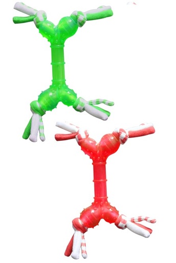 [8886467504037] Pawise TPR Bone Toy w/rope