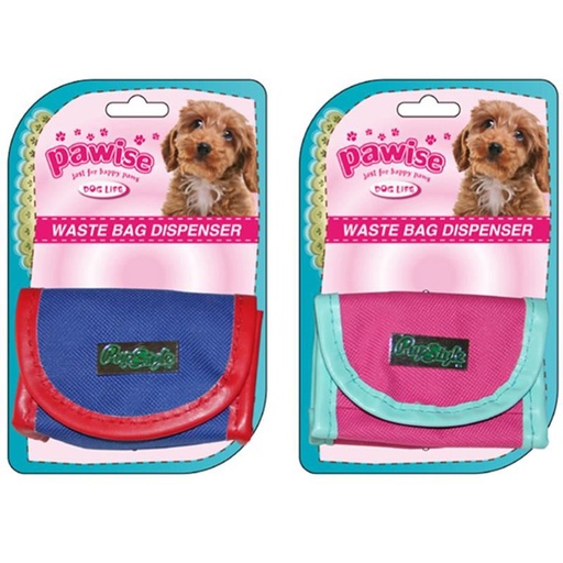 [8886467515958] Pawise Nylon Waste Bag Dispenser With 1 Roll Poop Bag