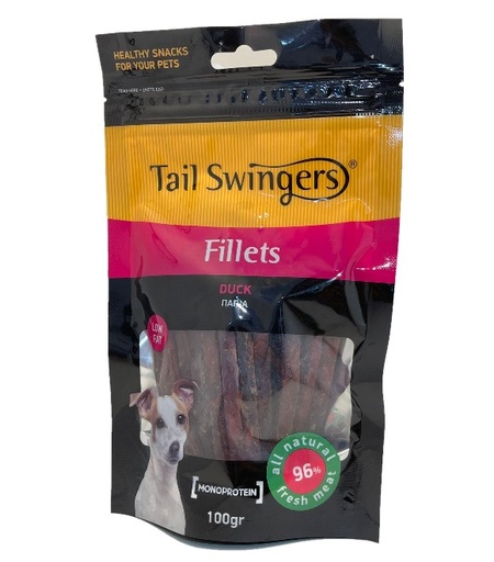[5206819112605] Pet Interest Tail Swingers Duck Fillets 100g