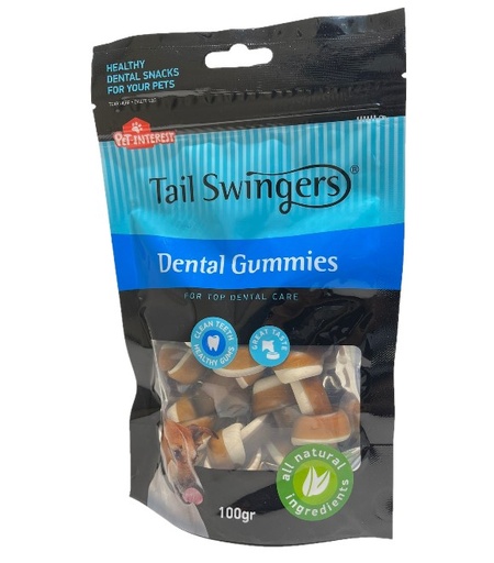 [5206819114500] Pet Interest Tail Swingers Dental Beef Gummies 100g