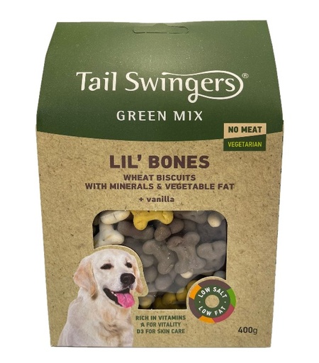 [5206819013254] Pet Interest Lil Bones Wheat Biscuits with Minerals and Vegetable Fat and Vanilla  400g