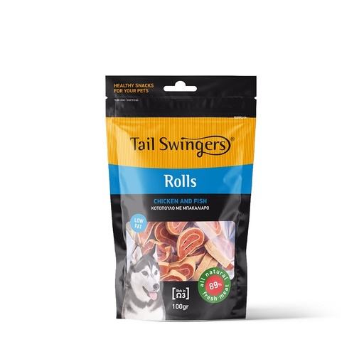 [5206819011137] Pet Interest Tail Swingers Rolls Chicken And Fish 100g