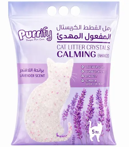 [6084001390517] Purrify Cat Litter Crystals Calming -5L