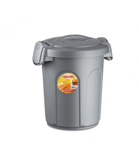 [8003507702509] Stefanplast Bidone Speedy 8 Lt. Silver/Silver