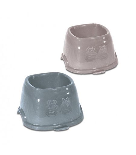 [8003507960862] Stefanplast Bowl Break 9 Powder Pink/Steel Blue  19x19x11h Cm