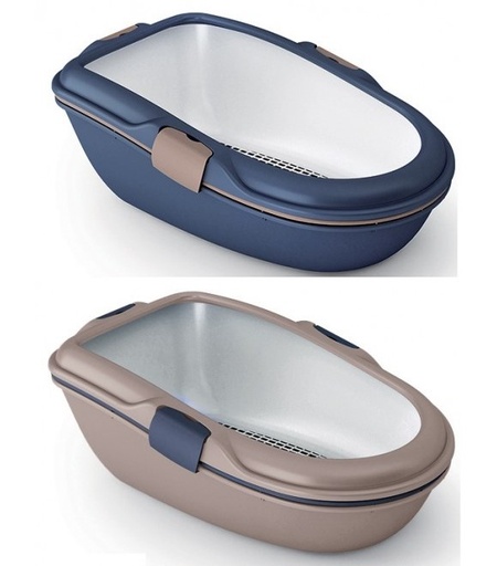 [8003507980013] Stefanplast Cat Toilet Sabbiera Furba Chic Maxi Blue Navy