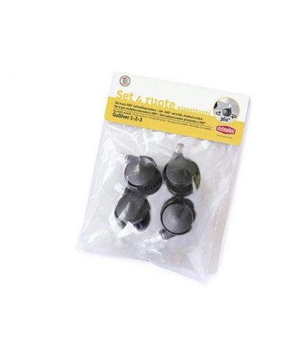 [8003507963306] Stefanplast Set 4 Ruote Rotantion 360 Wheels Gulliver 1-2-3