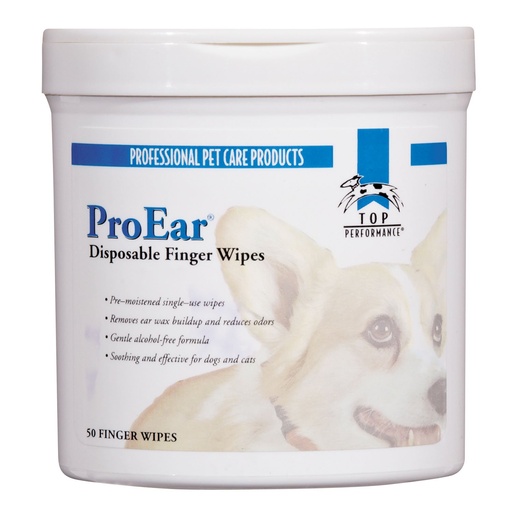 [721343006886] Total Pet Health ProEar Disposable Finger Wipes 5