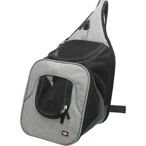 [4047974289419] Trixie Savina Front Carrier, 30 — 33 — 26 Cm, Black/Grey