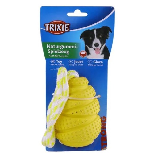 [4011905337180] Trixie Strong Jumper On Rope Natural Rubber 11cm/40cm