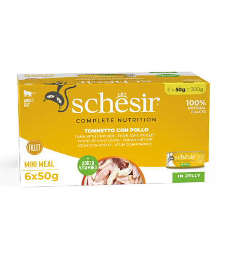 [8005852711274] Schesir Cat Tuna and Chicken in Jelly 6 x 50g