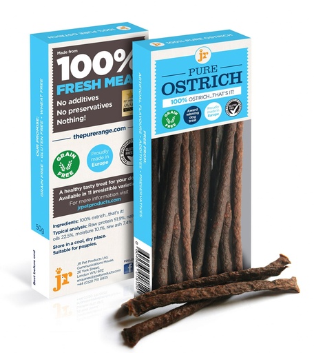 [0604565018120] JR Pure Ostrich Sticks 50g