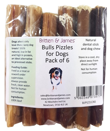 [123456700339] JR Bull Pizzles 12cm 6 PK