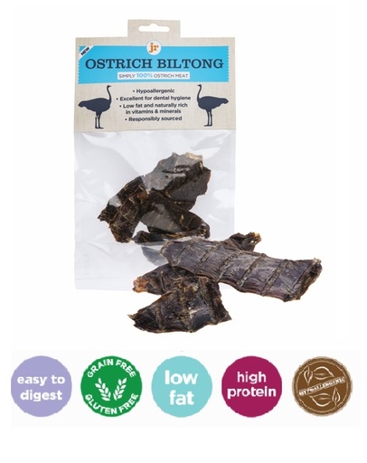 [0604565018304] JR Ostrich Biltong 60g