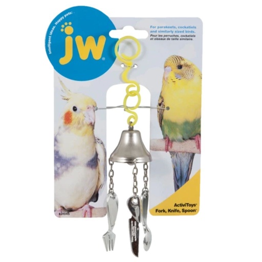 [618940310457] JWPet  TOY BIRD FORK/KNIFE/SPOON