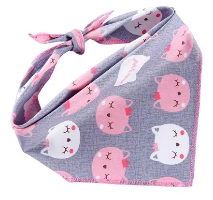 [6083174364578] Pets.Love.Earth Kitty Pattern Pet Bandana S
