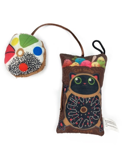 [5206819255128] Pet Interest Sweet Hamster 3D cat Toy with Silverline Grey