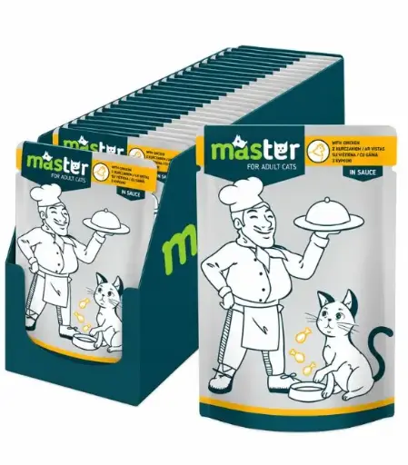 [4820083909061] Pet Interest Master Cat Pouch Chicken Meat in Sauce 80g