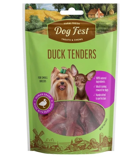 [6921499711533] Dog Fest Farm Fresh Duck Tenders 55g For Small Breeds