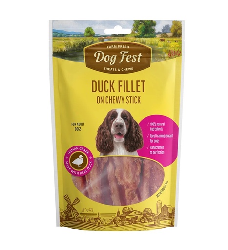 [6921499711793] Dog Fest Farm Fresh Duck Fillet on Chewy Stick 90g