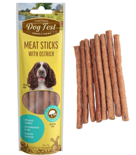 [6921959208962] Dog Fest Farm Fresh Meat Sticks with Ostrich 45g
