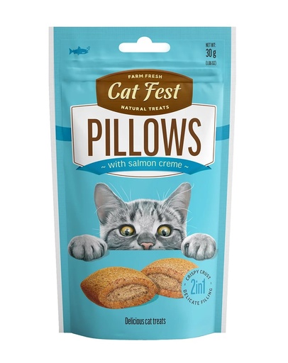 [6921959207767] Cat Fest Farm Fresh  Pillows with salmon Creme 30g