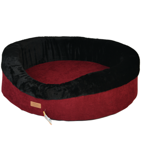 [8682250511547] Pets.Love.Earth Donut Series Large Burgundy-Anthracite Grey