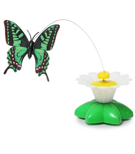 [635934610430] Pets.Love.Earth Flower Cat Toy with Butterfly