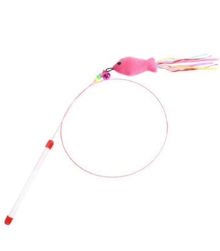 [635934610706] Pets.Love.Earth Cat Interactive Stick with Fish