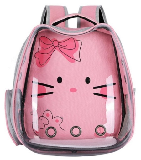 [635934611062] Pets.Love.Earth Pet backpack Transparent and Pink