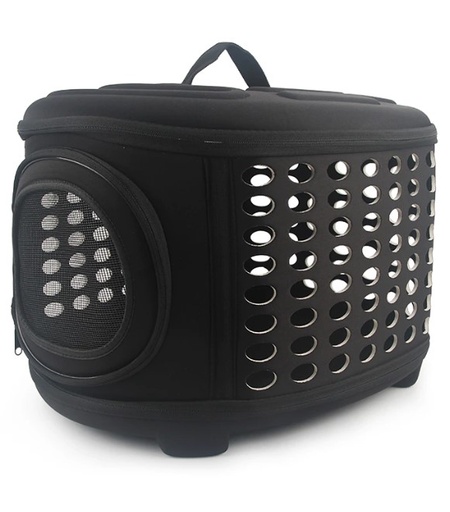 [635934610904] Pets.Love.Earth Pet backpack Black/Beiage/Pink L