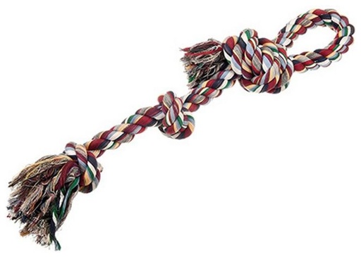 [5206819400412] Pet Interest Cotton RopeToy 3 Knot