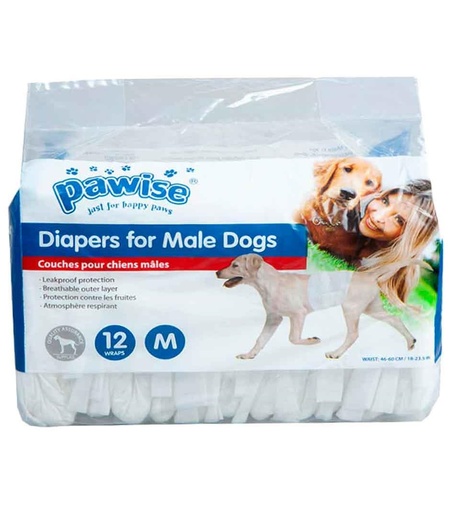 Pawise Disposable Diapers For Male Dogs